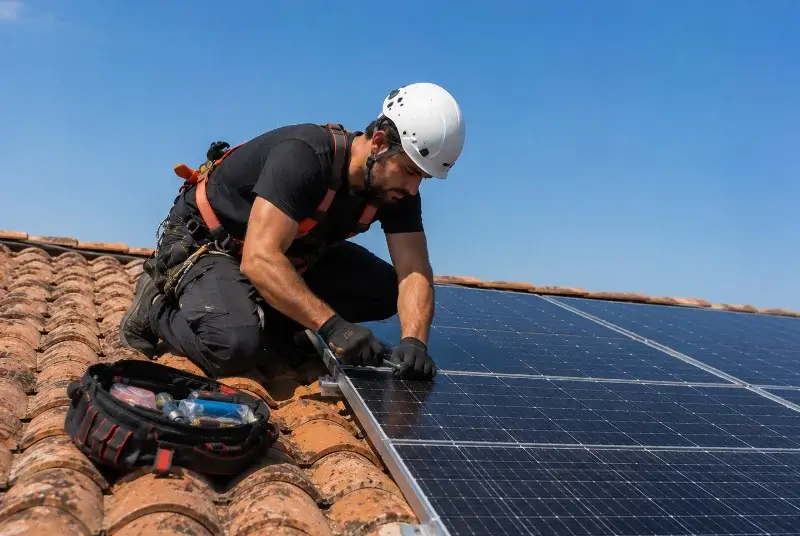 Maintenance et monitoring de panneaux solaires à Minzac