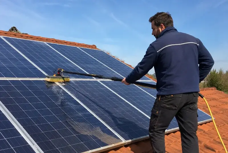 Nettoyage et entretien de panneaux solaires à Minzac