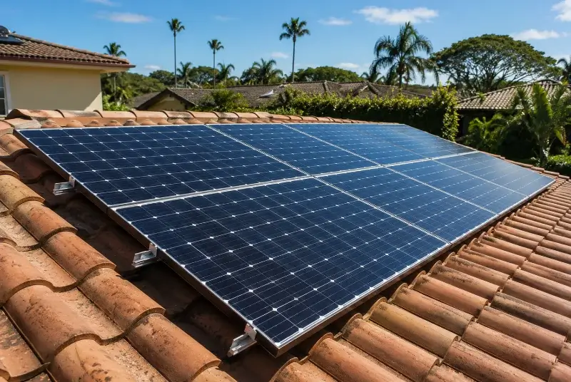 Installation de panneaux solaires à Minzac